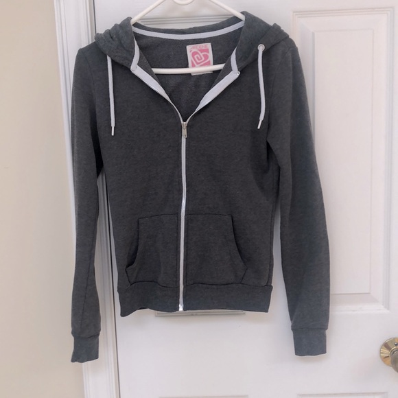 Grey zip-up hoodie - Picture 1 of 2